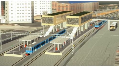 Knutpunkten Roslags Näsby kommer att få den modernaste stationen. Bild: SL/SWECO
