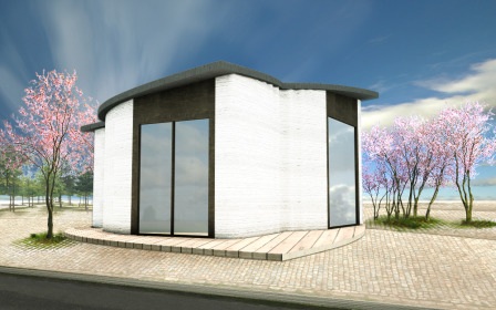 The BOD (“Building on Demand”) byggs i 3D-teknik i Københavns Nordhavn. Arkitekt: Ana Goidea, MAA
