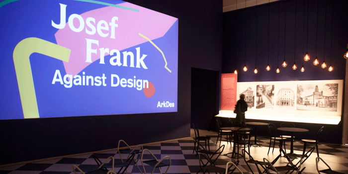 Josef Frank – Against Design visas på ArkDes 10 mars-27 augusti 2017. Foto: Annika Rådlund.