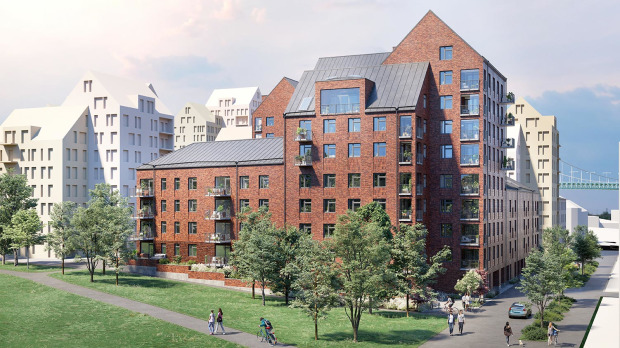 135 bostadsrätter i Göteborgs nya bostadsområde