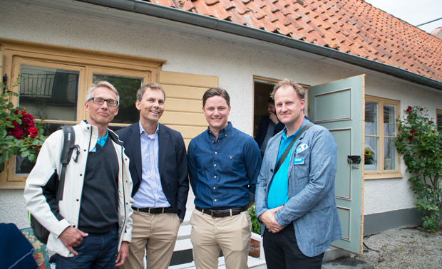 Gunnar Samuelsson, Ramböll, Jan Nordenstam, Skanska Fastigheter, Martin Kron, Skanska, och Niclas Sundegren, Ramböll.