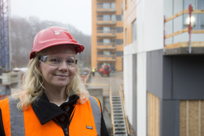 Christina Ingelsten, ansvarig för bostadsutveckling på Skanska Nya hem i Göteborg. Foto: Skanska