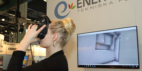 Energi- och miljötekniska föreningen visade upp plusenergihuset KTH Rocks genom VR.