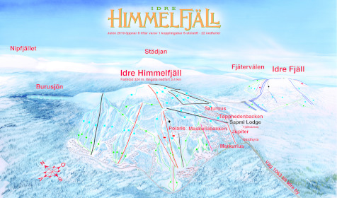 När första etappen öppnar julen 2019 finns 8 liftar, 22 alpina nedfarter.