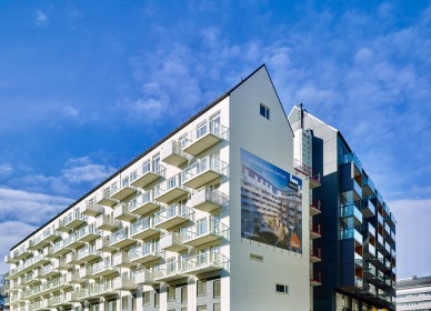 Studio 256 i Krokslätt i Göteborg består av 256 lägenheter och färdigställdes under 2018.