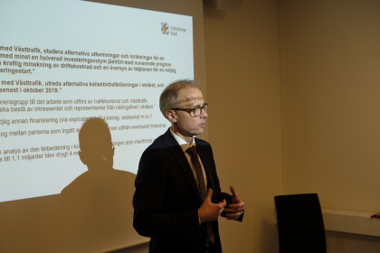 Christer Niland, avdelningschef för trafikkontorets avdelning Stora projekt i Göteborg. Foto: Henrik Ekberg