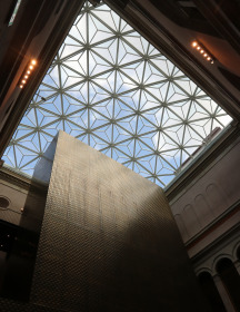 Museet får priset för dess nya glastak och eleganta stålstruktur. Foto: Stålbyggnadsinstitutet
