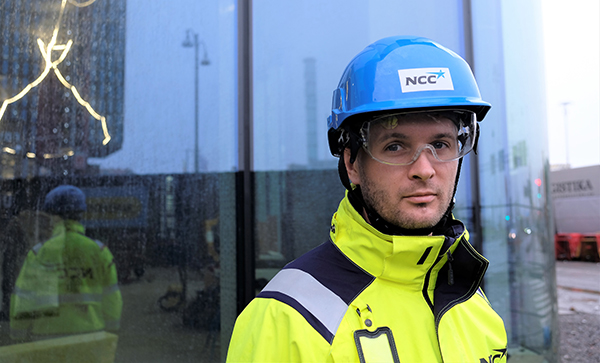 Jonas Julin, projektchef på NCC. Foto: Henrik Ekberg
