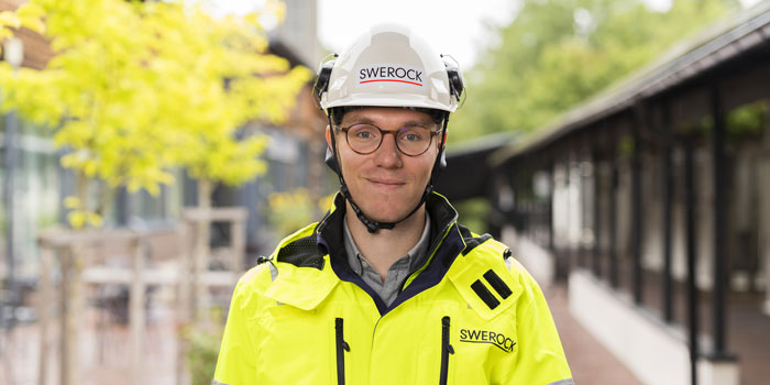 Oskar Linderoth, forsknings- och utvecklingsledare på Swerock. Foto: Swerock