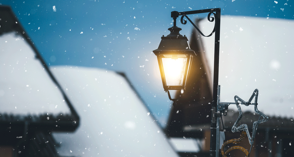 Snön lyser vit på taken, men vem är vaken? Foto: Getty Images