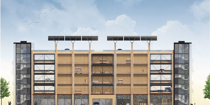 Därför bygger de Sveriges största parkeringshus i trä