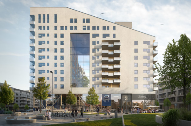 De bygger 420 lägenheter ovanpå nya bilhallen