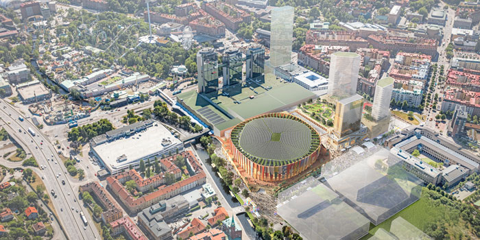 De utvecklingar nya Arenakvarteret i Göteborg