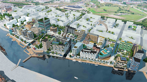 Första bygglovet för Inre hamnen klubbat