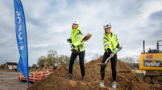 Första spadtaget för  energismarta radhus