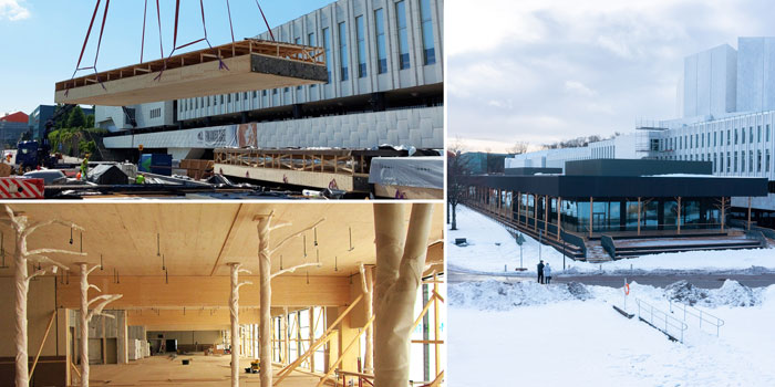 Hållbart med temporära träbyggnader