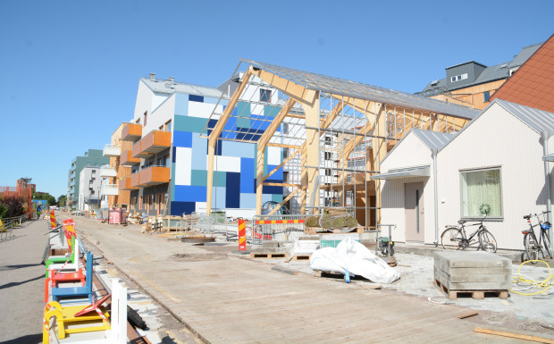 Vallastaden i Linköping är en ny, innovativ stadsdel som invigdes under Sveriges största bo- och samhällsexpo 2017. Foto: Susanne Bengtsson
