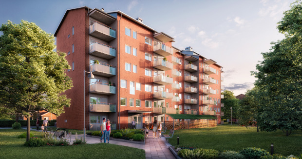 NCC får kontrakt på nya lägenheter i Sundsvall