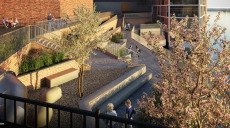 Ny park med industriella inslag