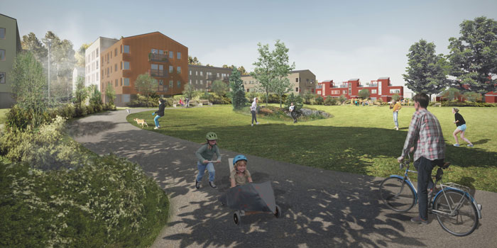 Peab bygger infrastruktur i Åkersberga