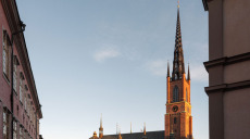 Riddarholmskyrkans spira restaureras