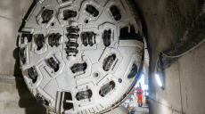 Tunnelbanan byggs med jätteborr