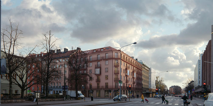 Unikt bygge på Östermalm i Stockholm
