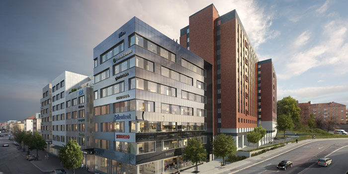 Veidekke bygger kontor åt Vasakronan i Sundbyberg
